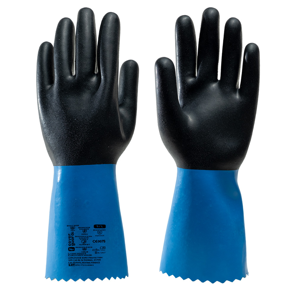 Neoprenhandschuh EUROCHEM NE530 schwarz/blau