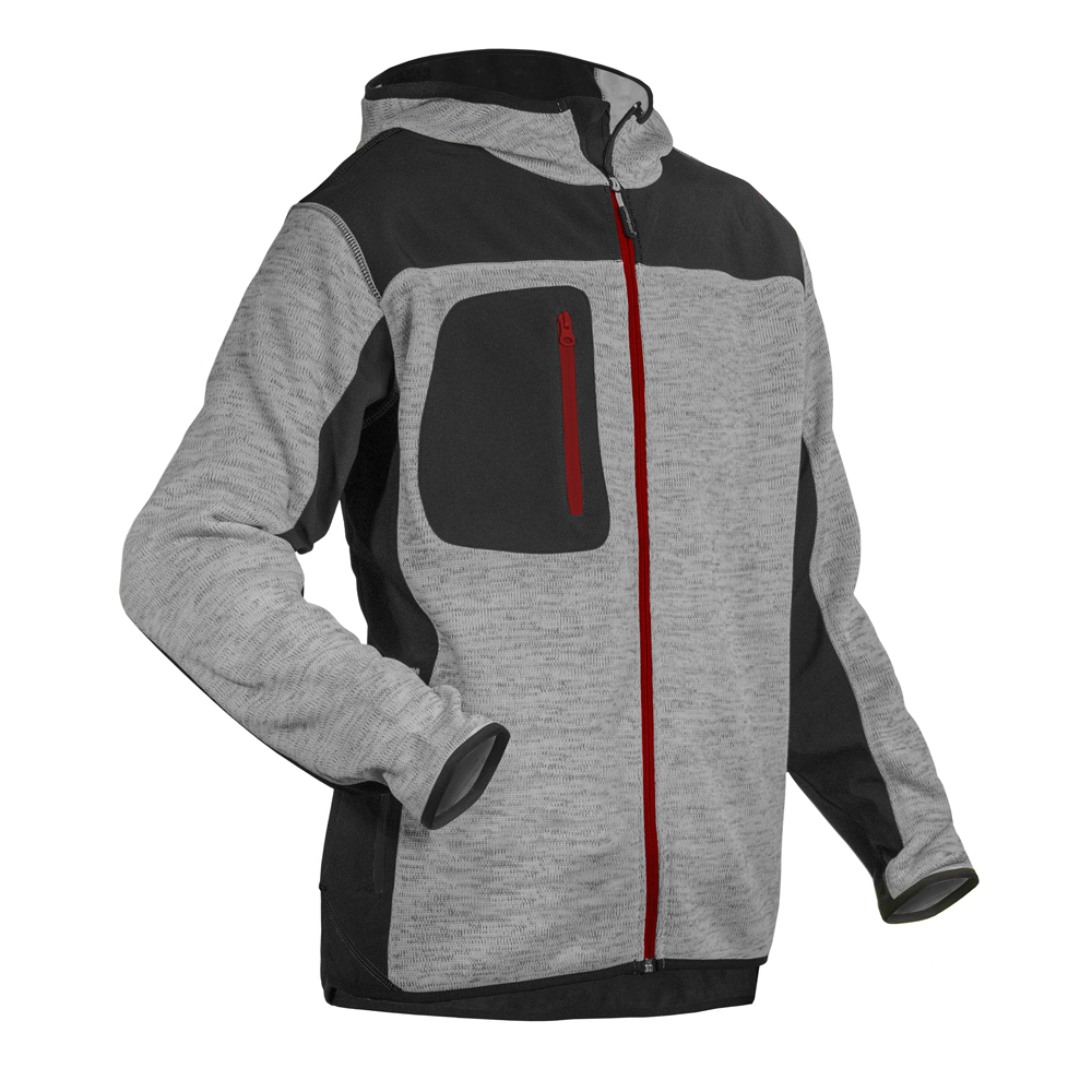 Fleece BORA grau/schwarz