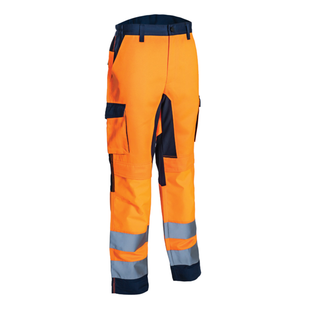 Warnschutzhose HIBANA orange-navy