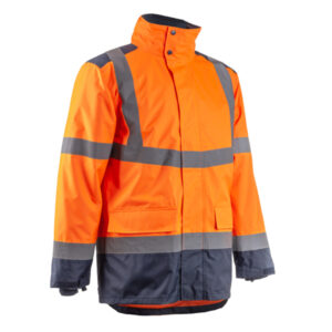 Warnschutzparka KAZAN orange-blau