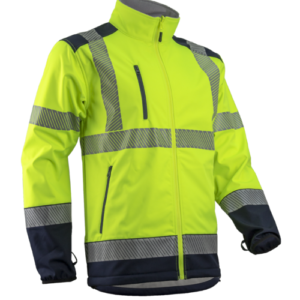 Warnschutzjacke KAZAN gelb-marine