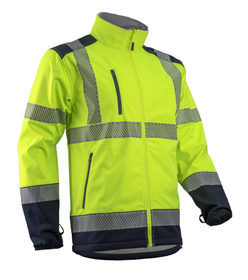 Warnschutzjacke KAZAN gelb-marine