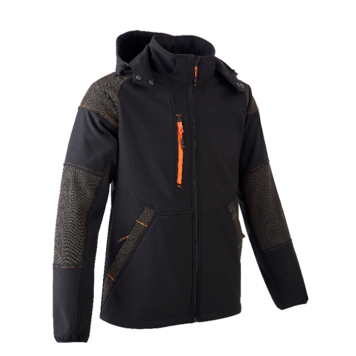 Softshelljacke YUKI II, schwarz - orange