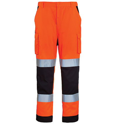Warnschutzhose PATROL orange/marine