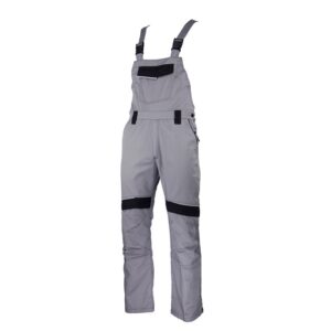 8GREEBH Work Bib & Brace GREENLAND hellgrau-blau