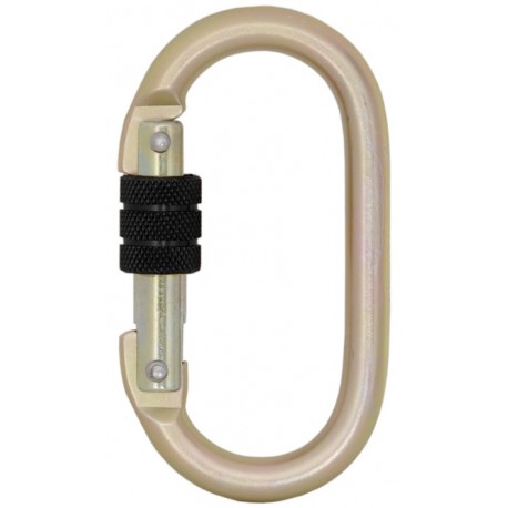 Karabiner mit Schraubverschluss aus Stahl (18 mm Schnapperöffnung)