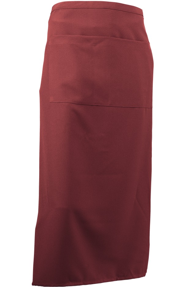 Schürze für Kellner lang bordeaux