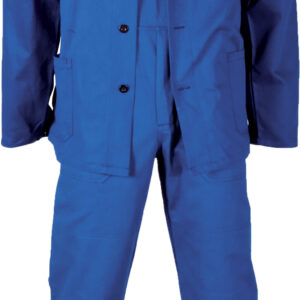 H5016 Arbeitskleidung, Latzhose und Bluse, blau, Grösse 60