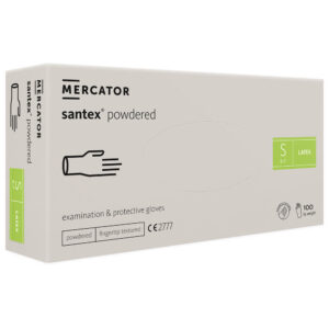 RD1125700_jednokratne_rukavice_latex_santex_powdered Untersuchungshandschuhe Latex gepudert SANTEX