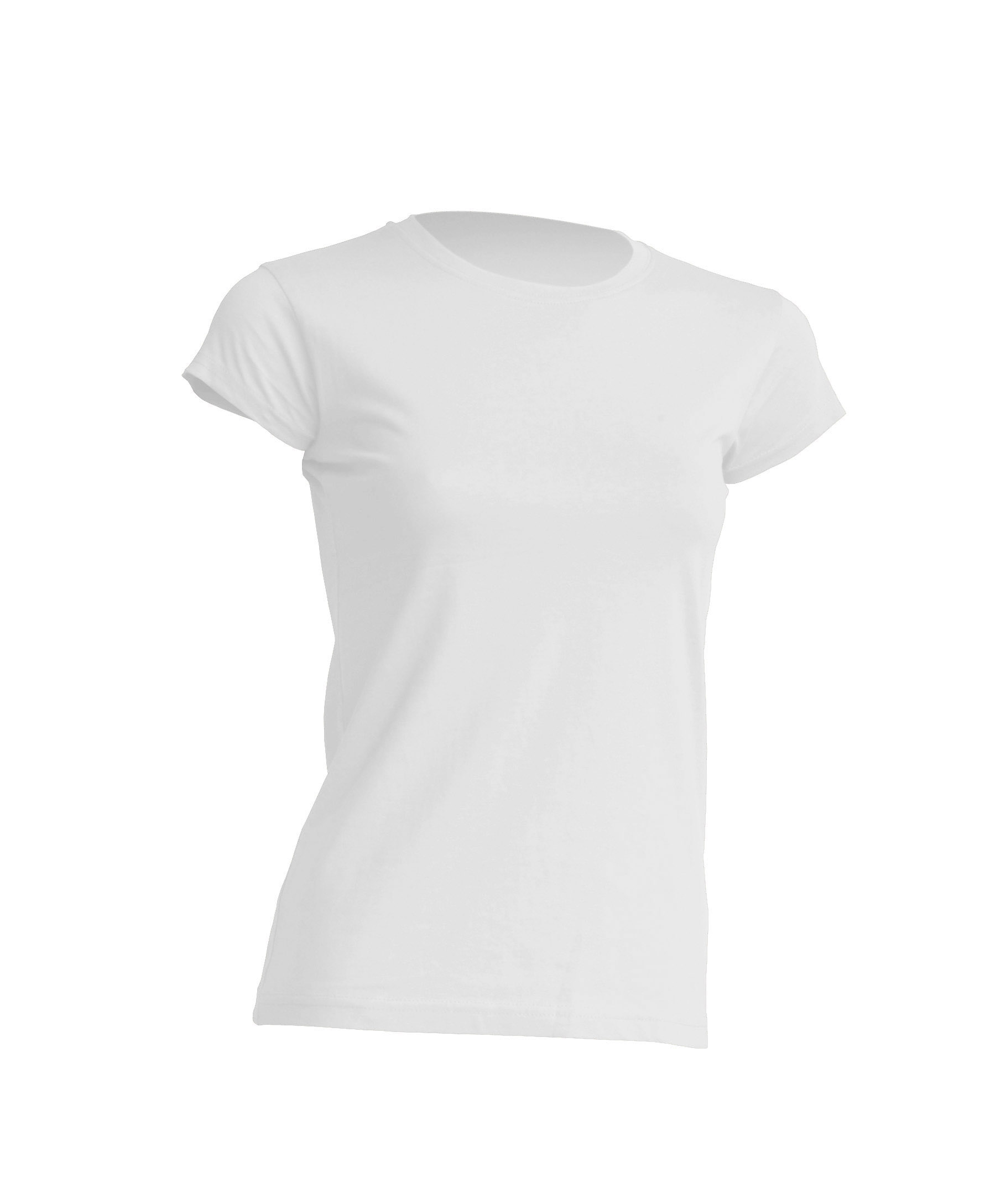 Frau T-shirt kurzarm, weiss, 150gr