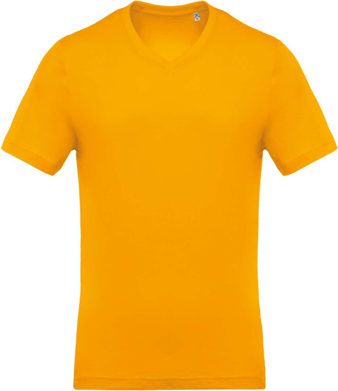 Herren-T-Shirt mit kurzen Ärmeln und V-Ausschnitt, gelb