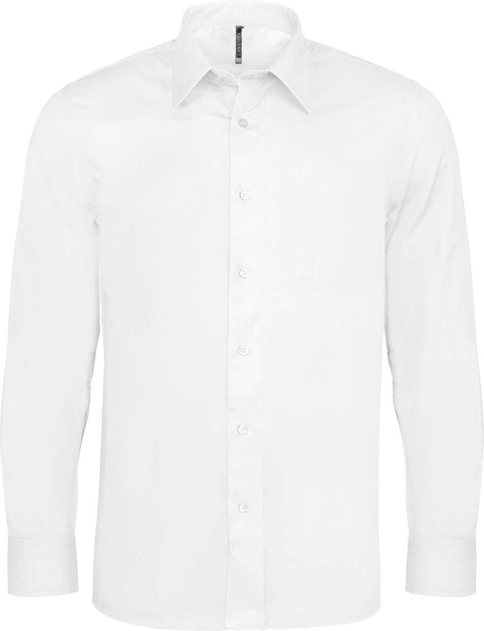 Langarmhemd für Herren weiss
