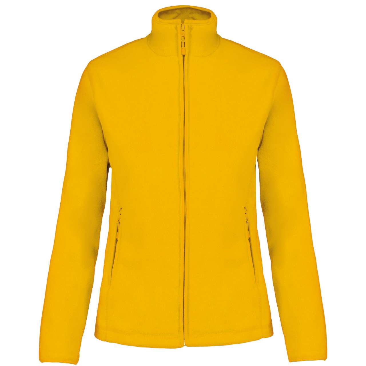 Fleecejacke mit Reissverschluss, Damen, gelb