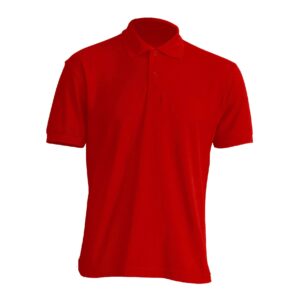 Herren-Polo-T-Shirt mit kurzen Ärmeln, rot