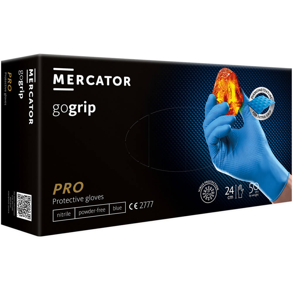 Einweghandschuhe MERCATOR GOGRIP PRO bl